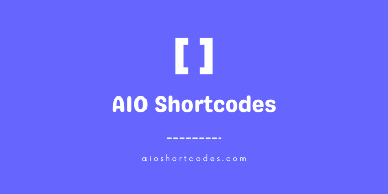 AIO Shortcodes: The Ultimate WordPress Shortcode Plugin