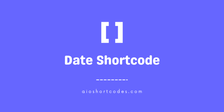 Date Shortcode